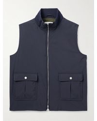Valstar - Stretch-Jersey Trimmed Padded Shell Gilet - Lyst