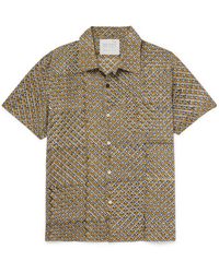 Kardo - Chintan Convertible-collar Printed Cotton Shirt - Lyst