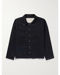 Kartik Research - Reversible Frayed Embroidered Cotton-Voile Jacket - Lyst