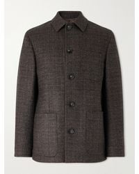 Canali - Wool And Cashmere-Blend Chore Jacket - Lyst