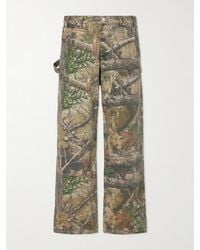 CHERRY LA - Wide-Leg Cotton-Canvas Trousers - Lyst
