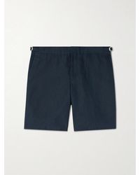 Orlebar Brown - Norwich Straight-Leg Linen Shorts - Lyst