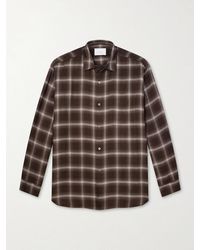 Ssstein - Checked Lyocell-blend Gauze Shirt - Lyst