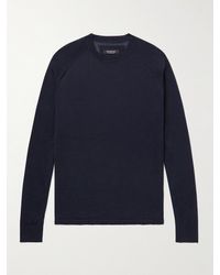 Ermenegildo Zegna Wool-jersey Sweatshirt - Blue