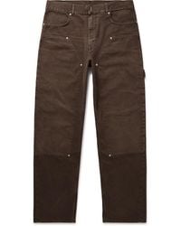 Givenchy - Carpenter Straight-Leg Cotton-Canvas Trousers - Lyst