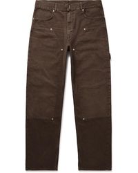 Givenchy - Carpenter Straight-leg Cotton-canvas Trousers - Lyst