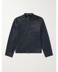Theory - Wynmore Perforated Leather Jacket - Lyst