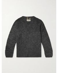 Kartik Research - Logo-embroidered Knitted Silk Sweater - Lyst