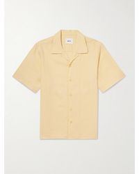 NN07 - Julio 5708 Camp-Collar Linen Shirt - Lyst