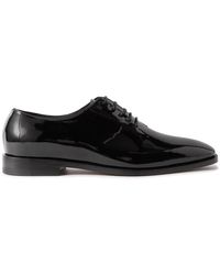 Manolo Blahnik - Whole-cut Patent-leather Oxford Shoes - Lyst