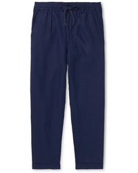 Polo Ralph Lauren - Straight-leg Linen Drawstring Trousers - Lyst