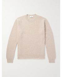 Lardini - Ribbed Virgin Wool And Cashmere-Blend Sweater - Lyst