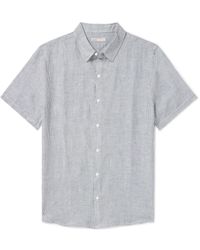 Onia - Jack Air Striped Linen And Lyocell-blend Shirt - Lyst