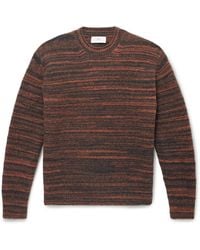 MR P. Space-dyed Wool-blend Sweater - Orange