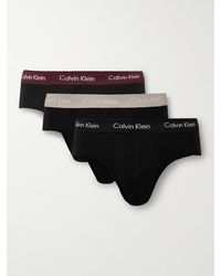 Calvin Klein - Set aus drei Slips aus Stretch-Baumwolle - Lyst