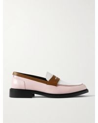 VINNY'S - Townee Colour-block Leather Penny Loafers - Lyst