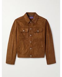 Ralph Lauren - Suede Trucker Jacket - Lyst