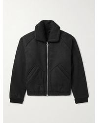 A Kind Of Guise - Gobi Bear Cropped Wool And Cotton-Blend Bomber Jacket - Lyst