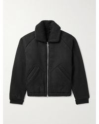 A Kind Of Guise - Gobi Bear Cropped Wool And Cotton-Blend Bomber Jacket - Lyst