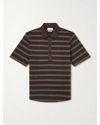 Oliver Spencer - Stanfield Striped Organic Cotton Polo Shirt - Lyst