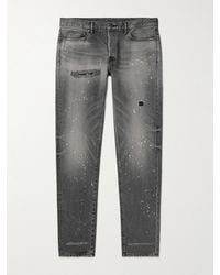 John Elliott - Jeans a gamba dritta effetto invecchiato con schizzi di vernice The Case 2 - Lyst