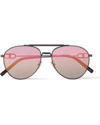 Dior - Cd Link R1u Aviator-style Gunmetal-tone Sunglasses - Lyst