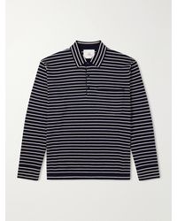 The Elder Statesman - Striped Cashmere Polo Shirt - Lyst