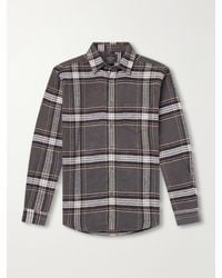 Portuguese Flannel - Spindle Checked Cotton-Flannel Shirt - Lyst