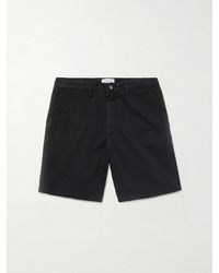 MR P. - Straight-Leg Garment-Dyed Cotton-Blend Twill Bermuda Shorts - Lyst