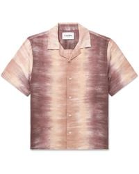 Corridor NYC - Cosmic Camp-Collar Tie-Dyed Linen And Cotton-Blend Shirt - Lyst