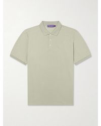 Ralph Lauren - Logo-Embroidered Cotton-Piqué Polo Shirt - Lyst