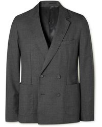 Officine Generale - Leon Double-breasted Wool Suit Jacket - Lyst
