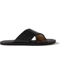 Berluti - Sifnos Scritto Venezia Leather Sandals - Lyst