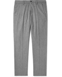Eleventy - Straight-Leg Stretch Wool And Cashmere-Blend Trousers - Lyst