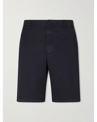 Canali - Straight-leg Stretch Cotton-blend Shorts - Lyst