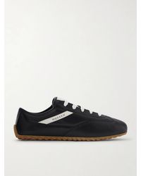 McQueen - Logo-print Leather Sneakers - Lyst