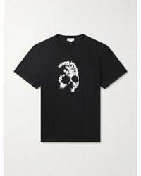 McQueen - Printed Cotton-Jersey T-Shirt - Lyst