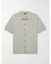 Club Monaco - Cotton-blend Bouclé Shirt - Lyst