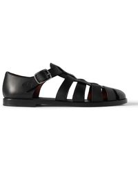 Loro Piana - Maxime Walk Leather Sandals - Lyst
