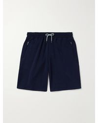 Brunello Cucinelli - Straight-Leg Cotton-Blend Jersey Drawstring Shorts - Lyst