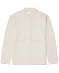 NN07 - Jonas 6398 Brushed Merino Wool Overshirt - Lyst