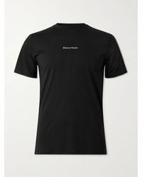 District Vision - Logo-print Perforated Stretch-jersey T-shirt - Lyst