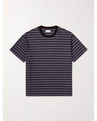 NN07 - Lionel 30017 Striped Cotton-Jacquard T-Shirt - Lyst