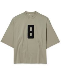 Fear Of God - Oversized Bouclé-trimmed Jersey T-shirt - Lyst