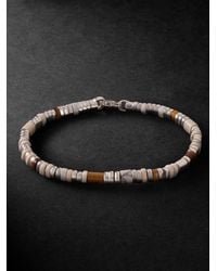 John Hardy - Sterling, Tiger's Eye, Howlite Enamel Beaded Bracelet - Lyst
