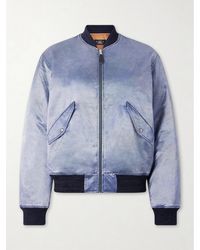 RRL - Embroidered Cotton-Blend Satin Bomber Jacket - Lyst