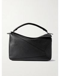 Loewe - Puzzle Edge Large Logo-debossed Full-grain Leather Messenger Bag - Lyst
