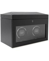 Wolf - Pebble-grain Vegan Leather Double Watch-winder - Lyst