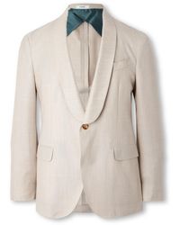 Boglioli - Slim-Fit Wool, Cashmere, Silk And Linen-Blend Tuxedo Jacket - Lyst