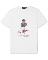 Polo Ralph Lauren - Polo Bear Print Custom Slim Fit Cotton-Jersey T-Shirt - Lyst